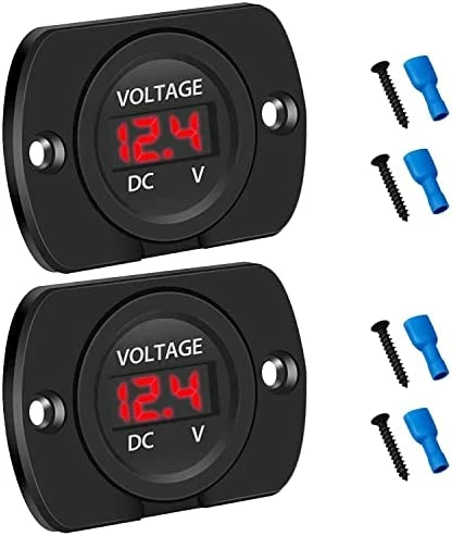 Flash Sale ???? DC 12V 24V Car Voltmeter LED Digital Display Voltmeter Panel, Waterproof Digital Round Panel Voltage Tester Gauge Meter With Terminals For Boat Marine Vehicle Motorcycle Truck ATV UTV (Blue Light) Gr ❤️ 11 Flash Sale ???? DC 12V 24V Car Voltmeter LED Digital Display Voltmeter Panel, Waterproof Digital Round Panel Voltage Tester Gauge Meter With Terminals For Boat Marine Vehicle Motorcycle Truck ATV UTV (Blue Light) Gr ❤️ - Image 9