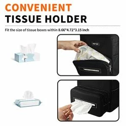 Best deal ???? Car Trash Can 2.5 Gallon - Handy Car Tissue Holder, Easy-to-Install Car Accessory Interior, Leak-Proof Car Organizer And Storage Bag For The Back/Front/Console Of Any Cars, Sedans, SUVs & Trucks ✔️ -Car Seat Covers shop 41U7eSSKcjL