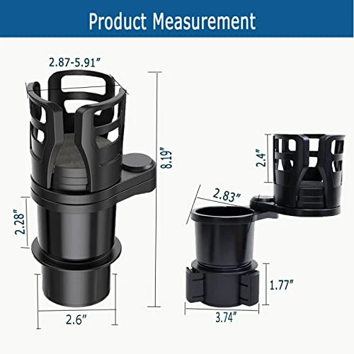 Top 10 ???? Dual Car Cup Holder Expander With Adjustable Base, Upgraded Expandable Cup Holder Expander For Car, Multifunctional Automotive Cup Holder Extender, Extra Cup Holder For Your C ???? 7 Top 10 ???? Dual Car Cup Holder Expander With Adjustable Base, Upgraded Expandable Cup Holder Expander For Car, Multifunctional Automotive Cup Holder Extender, Extra Cup Holder For Your C ???? - Image 5