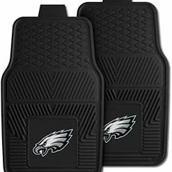 Flash Sale ⌛ 8771 Philadelphia Eagles 2-Piece Heavy Duty Vinyl Car Mat Set, Front Row Floor Mats, All Weather Protection, Universal Fit, Deep Resevoir Design ❤️ -Car Seat Covers shop 41UOHk dEVL. AC