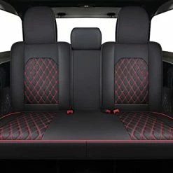 Cheap ???? Jeep Wrangler JK JL 4-Door Seat Covers Full Set Custom Fit 2007-2023 Unlimited X Rubicon 392 Sahara Willys Sport High Altitude 4X4 Truck Pickup Waterproof Leather (Full Set/Black-R) ???? -Car Seat Covers shop 41UVXfgHpL. AC
