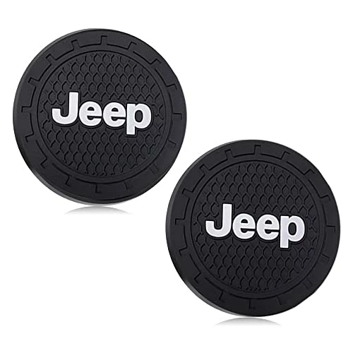 Buy ✨ Prugpth Car Cup Holder Coaster Inserts 2Pcs Car Logo Auto Anti Slip Cup Holder Insert Coaster For Fit Car Accessories (FitJeep) ???? 6 Buy ✨ Prugpth Car Cup Holder Coaster Inserts 2Pcs Car Logo Auto Anti Slip Cup Holder Insert Coaster For Fit Car Accessories (FitJeep) ???? - Image 4