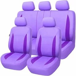 Promo ???? Car Seat Covers Front Seats Rear Bench Polyester Car Seat Protectors Easy Installations Rear Bench Split Classic Man Lady Truck (Full Set -- Low Back, Black Purple)… ???? 25 Promo ???? Car Seat Covers Front Seats Rear Bench Polyester Car Seat Protectors Easy Installations Rear Bench Split Classic Man Lady Truck (Full Set -- Low Back, Black Purple)… ???? -Car Seat Covers shop 41VA 5xRvIL. AC