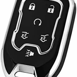 Budget ???? OFFCURVE Compatible With GMC Key Fob Cover Key Fob Case For Chevy Suburban Tahoe Terrain Acadia Yukon Silverado GMC Sierra 1500 2500HD 3500HD Car Accessories Smart Key Protector, Purple Black-gold ???? -Car Seat Covers shop 41VBQoHyyiL. AC