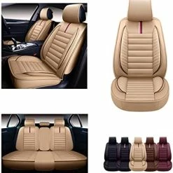 Cheapest ???? Car Seat Covers Accessories Full Set Premium Nappa Leather Cushion Protector Universal Fit For Most Cars SUV Pick-up Truck, Automotive Vehicle Auto Interior Décor (OS-001 Black) ???? -Car Seat Covers shop 41VWcddC4AL. AC
