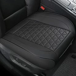 Best reviews of ???? 1 Pair Luxury Faux Leather Car Seat Covers Front Bottom Seat Cushions Covers, Anti-Slip And Wrap Around The Bottom, Fit 95% Of Vehicles - Black B-diamond-b ⌛