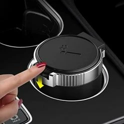 Budget ???? Car Ashtray With Lid Smell Proof,Portable Ashtray For Car,Easy Clean Up Detachable Stainless Car Ashtray With Lid Blue Led Light For Most Car Cup Holder (silver) ???? -Car Seat Covers shop 41W58RCp36L