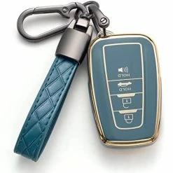 Best Pirce ???? For Toyota Key Fob Cover With Keychain Soft TPU 360 Degree Protection Key Case Compatible With 2018-2021 Camry RAV4 Highlander Avalon C-HR Prius Corolla GT86 Smart Key,White ❤️ -Car Seat Covers shop 41WIfMB8oZL. AC