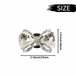 Outlet ???? Bling Bow Air Vent Clips, 2 Pcs Crystal Bow Car Air Fresheners Vents Clips Car Air Conditioning Outlet Clip Rhinestone Glam Car Interior Decoration Charm Bling Car Accessories For ???? Women ???? -Car Seat Covers shop 41WX3zagYGL