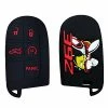 Hot Sale ???? GLAHORSE Rubber Smart 5 Buttons Key Cover Fob Case Shell Keyless Protector Jacket Glove Holder For Challenger Charger 392 Scat Pack (for Dodge) (for 392 Scat Pack-Black、) ???? -Car Seat Covers shop 41Wk790p6XL