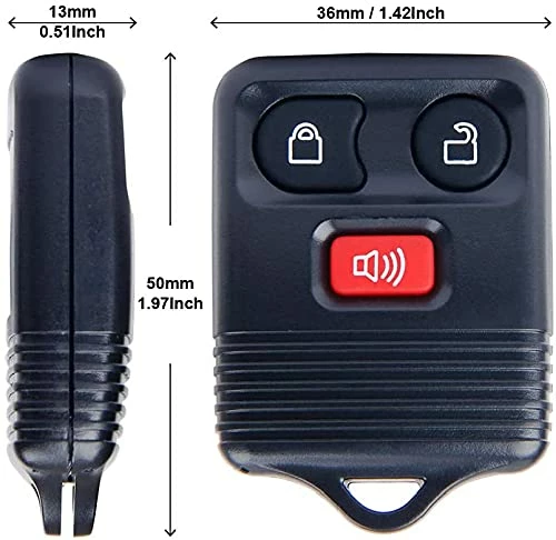Brand new ???? Big-Autoparts 2 Replacement Keyless Entry Remote Key Fob Clicker Transmitter For Ford 1998-2016 F-150 F-250 F-350, Mazda, Mercury, Lincoln - 3 Button ⭐ 3 Brand new ???? Big-Autoparts 2 Replacement Keyless Entry Remote Key Fob Clicker Transmitter For Ford 1998-2016 F-150 F-250 F-350, Mazda, Mercury, Lincoln - 3 Button ⭐