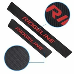 Best Pirce ???? 4Pcs Car Door Sill Protector For Honda Ridgeline Accessories Fit For Ridgeline 2005-2021, Carbon Fiber Leather Door Sill Sticker,Reflective Automotive Door Entry Guard,Decoration Door Sill Scuff Plate B-blu ???? -Car Seat Covers shop 41XajYKmiJL