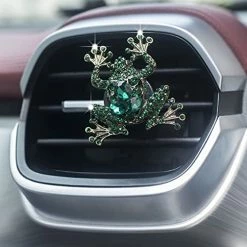 Budget ⌛ Frog Air Vent Clips, Crystal Frog Car Air Fresheners Vents Clips Car Air Conditioning Outlet Clip Rhinestone Car Interior Decor Charm Cute Bling Car Accessories For ???? Women Men ???? -Car Seat Covers shop 41Y2eA0EWGL