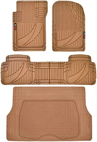 Hot Sale ✨ FlexTough Advanced Performance Liners - 4pc HD Rubber Floor Mats & Cargo Liner For Car SUV Auto 03-gray ❤️ 10 Hot Sale ✨ FlexTough Advanced Performance Liners - 4pc HD Rubber Floor Mats & Cargo Liner For Car SUV Auto 03-gray ❤️ - Image 8