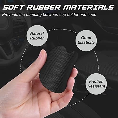 Top 10 ✔️ Car Cup Holder Coasters, 2 Pack Universal Auto Anti Slip Insert Coaster, Rubber Car Coasters With A Finger Notch, Cute Car Assecories For ???? Women Men, Cup Mat For Most Car Interior (Desert Leaf) ❤️ 5 Top 10 ✔️ Car Cup Holder Coasters, 2 Pack Universal Auto Anti Slip Insert Coaster, Rubber Car Coasters With A Finger Notch, Cute Car Assecories For ???? Women Men, Cup Mat For Most Car Interior (Desert Leaf) ❤️ - Image 3