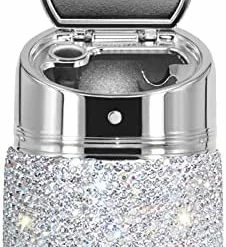 Wholesale ???? Portable Auto Car Cigarette Ashtray Ash Bling Crystal Smokeless Stand Cylinder Cup Holders,Silver ✨ 26 Wholesale ???? Portable Auto Car Cigarette Ashtray Ash Bling Crystal Smokeless Stand Cylinder Cup Holders,Silver ✨ -Car Seat Covers shop 41YjanJsTuL. AC