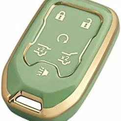 Budget ???? OFFCURVE Compatible With GMC Key Fob Cover Key Fob Case For Chevy Suburban Tahoe Terrain Acadia Yukon Silverado GMC Sierra 1500 2500HD 3500HD Car Accessories Smart Key Protector, Purple Black-gold ???? -Car Seat Covers shop 41YlxfVp5pL. AC