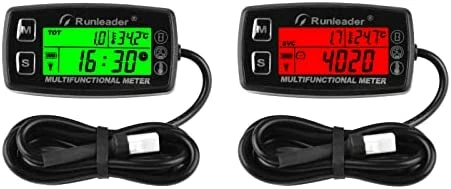 New ???? Digital Tach Hour Meter,Engine Temperature Gauge,Alert RPM & Temp,Backlights Display For Lawn Tractor Compressor Generator Snowmobile Marine Jet Ski Pit Bik ???? 10 New ???? Digital Tach Hour Meter,Engine Temperature Gauge,Alert RPM & Temp,Backlights Display For Lawn Tractor Compressor Generator Snowmobile Marine Jet Ski Pit Bik ???? - Image 8