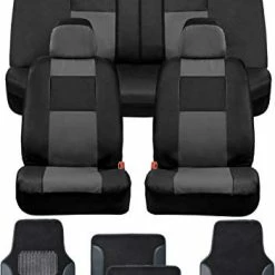 Flash Sale ???? Croc Skin Faux Leather Car Seat Covers, Full Set Gray – Front And Back Split Bench Seat Covers, Airbag Compatible, Interior Covers For Cars Trucks Vans And SUVs Charcoal ???? -Car Seat Covers shop 41aJ95xwrL. AC