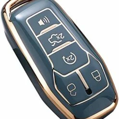 Deals ???? For Ford Key Fob Cover, Premium Soft TPU Full Protection Key Fob Case For Ford Fusion Mustang F150 Edge Explorer Lincoln MKZ MKC MKX Smart Remote Key Protector,Size A-ivory ???? -Car Seat Covers shop 41aSAce3QKL. AC