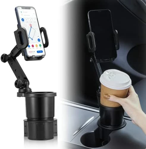 Budget ???? Car Cup Holder Expander Adjustable Base With Phone Mount THIS HILL 360° Rotation Cup Holder Cell Phone Holder For Car Compatible With IPhone/Samsung All Smartphone ???? 9 Budget ???? Car Cup Holder Expander Adjustable Base With Phone Mount THIS HILL 360° Rotation Cup Holder Cell Phone Holder For Car Compatible With IPhone/Samsung All Smartphone ???? - Image 7