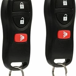 New ???? Key Fob Keyless Entry Remote Fits Nissan Frontier Armada Murano Pathfinder Quest Sentra Titan Versa Xterra/Infiniti QX4 FX35 FX45 (KBRASTU15), Set Of 2 3-btn X 2 ❤️ -Car Seat Covers shop 41ahGemzGxL. AC