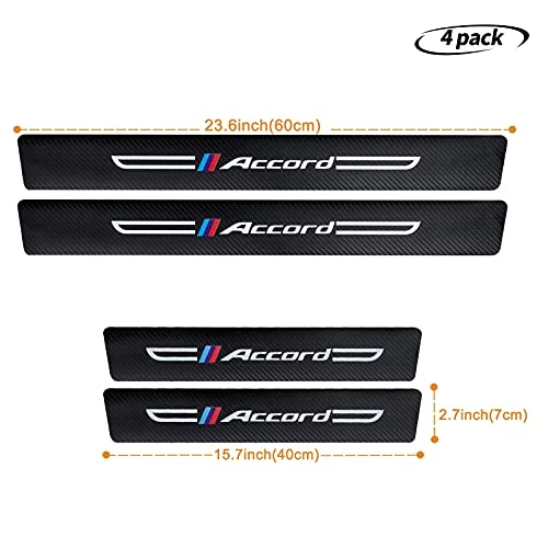 Coupon ✨ Cotree 4PCS Carbon Fiber Textured Leather Car Door Sill Protector Compatible With Honda Accord, Car Door Threshold Protector, Car Door Sill Decoration Scuff Plate Fit For Honda Accord Accessories A-white ✔️ 3 Coupon ✨ Cotree 4PCS Carbon Fiber Textured Leather Car Door Sill Protector Compatible With Honda Accord, Car Door Threshold Protector, Car Door Sill Decoration Scuff Plate Fit For Honda Accord Accessories A-white ✔️