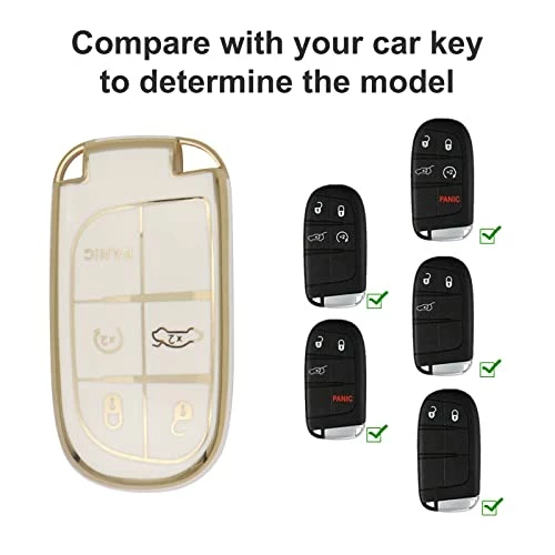 Discount ???? For Jeep Key Fob Cover, Soft Full Protection Key Case Shell Compatible With Jeep Smart Key 3 4 5 Buttons Protector (White) ???? 7 Discount ???? For Jeep Key Fob Cover, Soft Full Protection Key Case Shell Compatible With Jeep Smart Key 3 4 5 Buttons Protector (White) ???? - Image 5