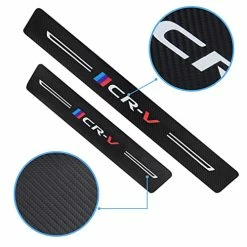 Deals ???? 4Pcs Car Door Sill Protector For Honda CRV Accessories Fit For CRV 2006-2022,Carbon Fiber Leather,Reflective Automotive Door Entry Guard Decoration Sticker,Door Threshold Scuff Plate Cover B-blue ⭐ -Car Seat Covers shop 41c1XQDaItL