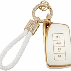 Best Pirce ???? Car Key Cover For Volkswagen Jetta Tiguan Atlas Arteon Taos TPU Soft Keys Fob Case Shell Glitter Keychain Keys Accessories White Gold Girl ???? Women ⭐ -Car Seat Covers shop 41c99pFmOSL. AC