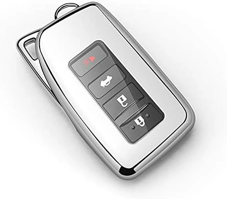 Budget ???? For Lexus Key Fob Cover Premium Soft TPU Full Protection Key Shell Key Case Compatible With Lexus ES Is GS NX LS RX RC 300h 350 200t 250 300 F 450h 460 600h Smart Key Fob Remote Key-Silver ⌛ 7 Budget ???? For Lexus Key Fob Cover Premium Soft TPU Full Protection Key Shell Key Case Compatible With Lexus ES Is GS NX LS RX RC 300h 350 200t 250 300 F 450h 460 600h Smart Key Fob Remote Key-Silver ⌛ - Image 5