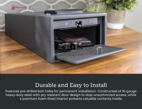 Outlet ???? Handgun Vault Safe With Keypad Entry – Secure Your Firearms And Valuables – 4-6 Keypad Entry, Interior Light And Backup Keys ???? 7 Outlet ???? Handgun Vault Safe With Keypad Entry – Secure Your Firearms And Valuables – 4-6 Keypad Entry, Interior Light And Backup Keys ???? - Image 5