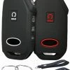 Discount ???? Silicone Rubber Key Fob Cover Compatible With 2022 2023 Kia Cadenza Forte Forte5 K5 NIRO Rio Seltos Sorento Soul Sportage Stinger Telluride (Black With Red Black With White) ⌛ -Car Seat Covers shop 41cmiKvyVpL