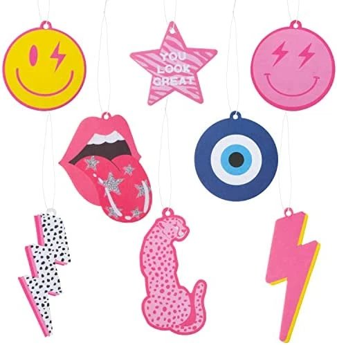Best reviews of ⭐ 4Pcs Pink Preppy Boho Car Air Freshener Hanging Lip Lightning Bolt Leopard Face Car Diffuser Ornaments Refresh Air Fragrant Car Interior With Essential Oils Gift Set For Car Accessories Decor ✔️ 7 Best reviews of ⭐ 4Pcs Pink Preppy Boho Car Air Freshener Hanging Lip Lightning Bolt Leopard Face Car Diffuser Ornaments Refresh Air Fragrant Car Interior With Essential Oils Gift Set For Car Accessories Decor ✔️ - Image 5