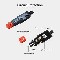 New ???? 12V DC Power Cable Cord Car Cooler Cool Box Mini Fridge 12V Cooler 2 Pin Lead Cable Plug W ???? -Car Seat Covers shop 41d1dOZTqCL