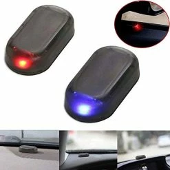 Deals ???? Kqiang 2pcs Car Solar Power Simulated Dummy Alarm Warning Anti-Theft LED Flashing Security Light Fake Lamp (Blue + Red) ???? -Car Seat Covers shop 41devpfT8kL