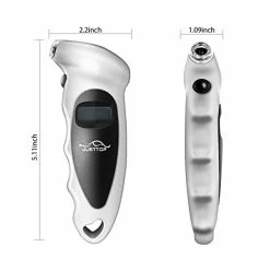 Wholesale ✔️ JUSTTOP Digital Tire Pressure Gauge, 150PSI 4 Setting For Cars, Trucks And Bicycles, Backlit LCD And Anti-Skid Grip For Easy And Accurate Reading(Silver) Red ⌛ -Car Seat Covers shop 41e6TjUdtcL