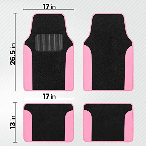 Best deal ???? Pink Carpet Car Floor Mats – Two-Tone Faux Leather Automotive Floor Mats, Included Anti-Slip Features And Built-in Heel Pad, Stylish Floor Mats For Cars Truck Van SUV ???? 7 Best deal ???? Pink Carpet Car Floor Mats – Two-Tone Faux Leather Automotive Floor Mats, Included Anti-Slip Features And Built-in Heel Pad, Stylish Floor Mats For Cars Truck Van SUV ???? - Image 5