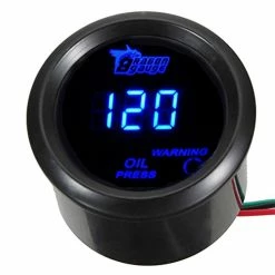 Hot Sale ???? ESUPPORT Car 2" 52mm Digital Oil Press Pressure Gauge Blue LED Boost Gauge ????