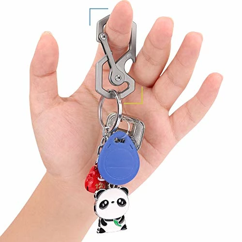 Best reviews of ???? Titanium Key Chain, Multifunctional Carabiner Keychain K1 Grey ???? 4 Best reviews of ???? Titanium Key Chain, Multifunctional Carabiner Keychain K1 Grey ???? - Image 2