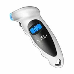 Wholesale ✔️ JUSTTOP Digital Tire Pressure Gauge, 150PSI 4 Setting For Cars, Trucks And Bicycles, Backlit LCD And Anti-Skid Grip For Easy And Accurate Reading(Silver) Red ⌛