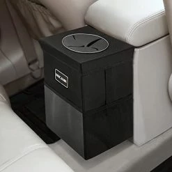 Buy ???? Car Trash Can With Lid - Car Trash Bag Hanging With Storage Pockets Leak-Proof Car Organizer Collapsible And Portable Waterproof Car Garbage Bin, 2.6 Gal Large Capacity Multipurpose Trash Bin For C ????