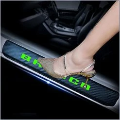 New ✨ Kaiweiqin 4Pcs Car Door Sill Scuff Plate Cover For Ford Escape Welcome Pedal Protection Car Carbon Fiber Sticker Threshold Door Entry Guard Decorative Pink ???? -Car Seat Covers shop 41frcvkKZML. AC
