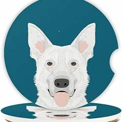 Best reviews of ❤️ Absorbent Car Coasters 2 Pack For ???? Women/Men,Cow Hide Car Coaster For Drinks,Ceramic Stone Car Cup Holder With A Finger Notch,Farm Animal Brown Cowhide Skin Print Cow ???? -Car Seat Covers shop 41gBfOexLES. AC