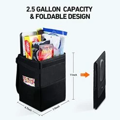 Cheapest ???? Car Trash Can With Lid And Storage Pockets, Leak-Proof Waterproof Car Garbage Can Large Opening, Multipurpose Folding Trash Bin For Ca ???? -Car Seat Covers shop 41gZ2z6nfKL