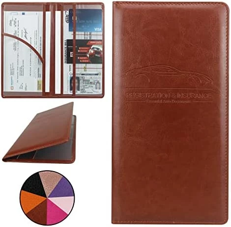 Outlet ???? Car Registration And Insurance Holder, Premium Pu Leather Vehicle Glove Box Organizer, Prefect Car Essentials Wallet For Driver License, Cards & Essential Documents (Orange) ???? 10 Outlet ???? Car Registration And Insurance Holder, Premium Pu Leather Vehicle Glove Box Organizer, Prefect Car Essentials Wallet For Driver License, Cards & Essential Documents (Orange) ???? - Image 8