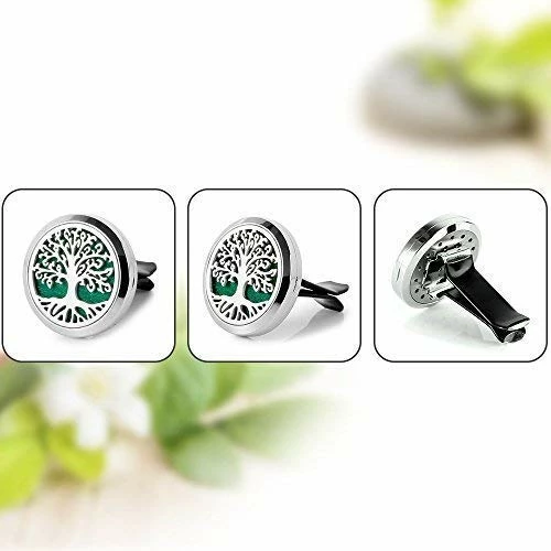 Budget ???? Car Diffuser Vent Clip 2 PCS Aromatherapy Car Vent Clips 1.2 Inches Essential Oil Car Diffuser Lockets With 20 Refill Pads(Tree & Cloud), Gift For ???? Women/Men, ???? Mothers Day, ???? Birthday ???? 4 Budget ???? Car Diffuser Vent Clip 2 PCS Aromatherapy Car Vent Clips 1.2 Inches Essential Oil Car Diffuser Lockets With 20 Refill Pads(Tree & Cloud), Gift For ???? Women/Men, ???? Mothers Day, ???? Birthday ???? - Image 2