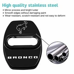Flash Sale ???? HLmmby For Bronco Accessories 2 Door 4 Door Lock Cover Stainless Steel Door Arm Protection Cover Trim Interior Accessories Door Lock Latchs Cover For Ford Bronco 2022 2021(Black) ✔️ 15 Flash Sale ???? HLmmby For Bronco Accessories 2 Door 4 Door Lock Cover Stainless Steel Door Arm Protection Cover Trim Interior Accessories Door Lock Latchs Cover For Ford Bronco 2022 2021(Black) ✔️ -Car Seat Covers shop 41hFdCZfviL
