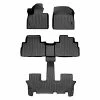 Promo ⌛ SMARTLINER All Weather Custom Fit Black 3 Row Floor Mat Liner Set Compatible With 2020-2023 Kia Telluride With 2nd Bucket Seats Without Center Console ???? -Car Seat Covers shop 41hLDj5dEeL