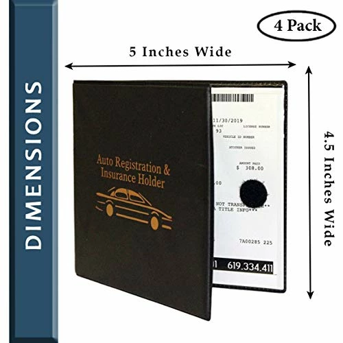 Flash Sale ???? Auto Registration Insurance & ID Card Holder - 4 PACK - Perfect For Any Car, Truck, Motorcycle, Trailer Or Boat - Strong Velcro Closure, Men & ???? Women ???? 3 Flash Sale ???? Auto Registration Insurance & ID Card Holder - 4 PACK - Perfect For Any Car, Truck, Motorcycle, Trailer Or Boat - Strong Velcro Closure, Men & ???? Women ????